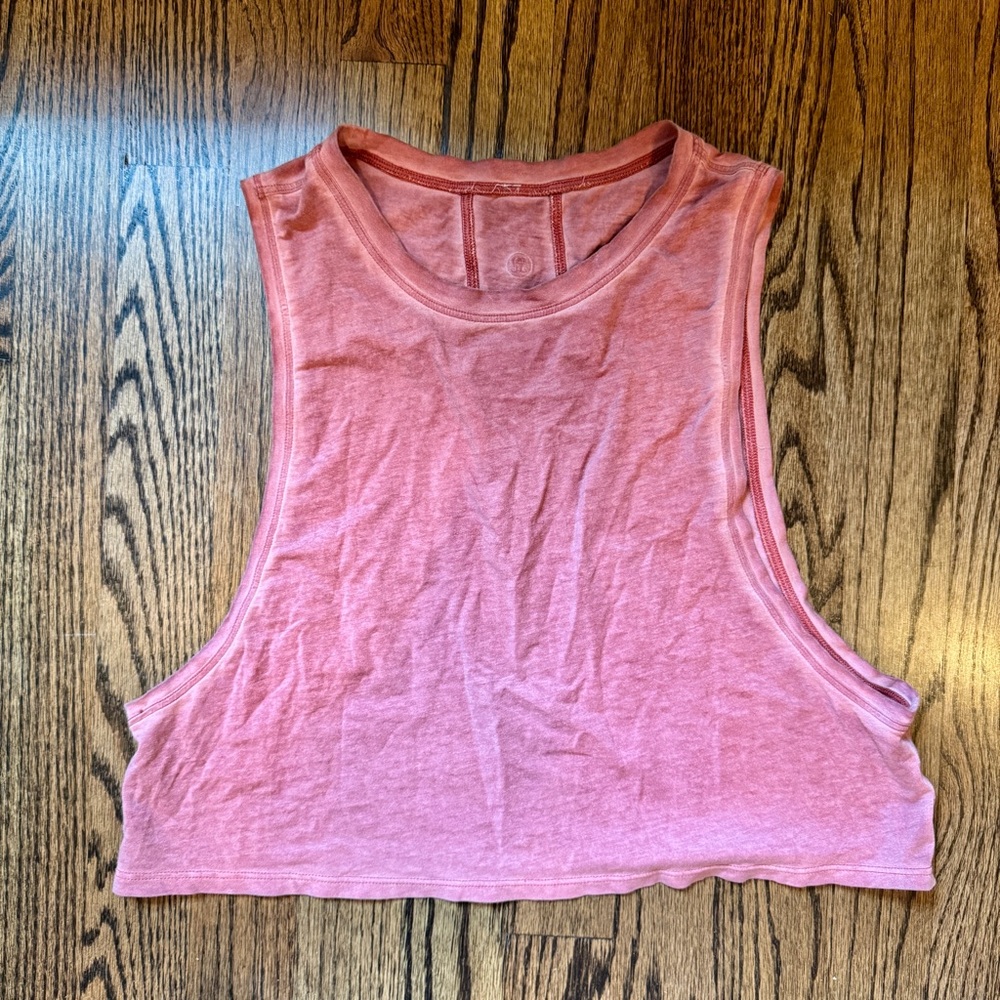LULULEMON Cropped Tank Top Red